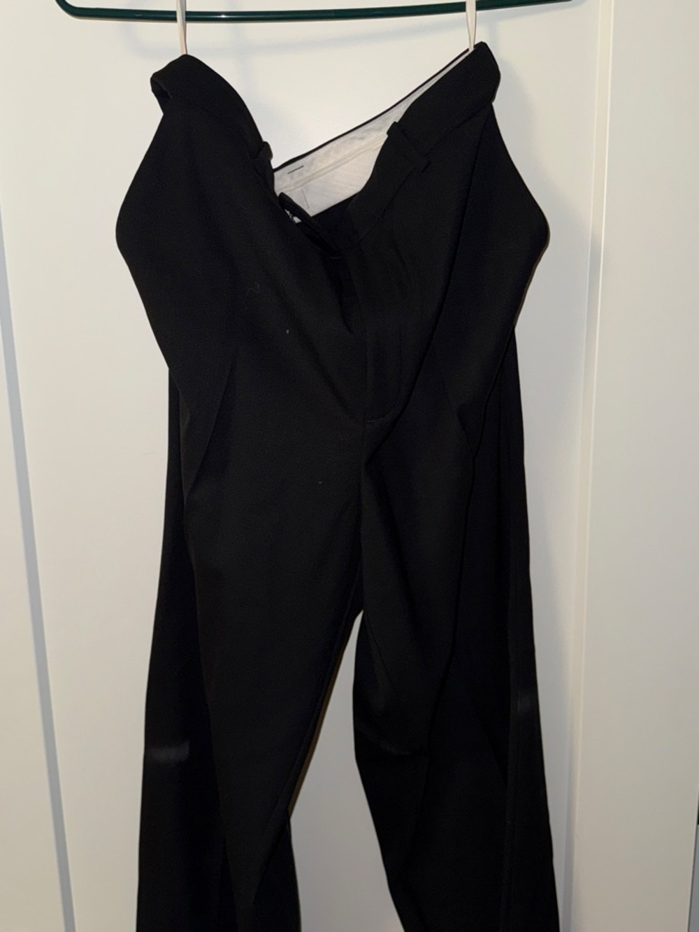 Babaton Black High-Rise Wide-Leg Trousers
